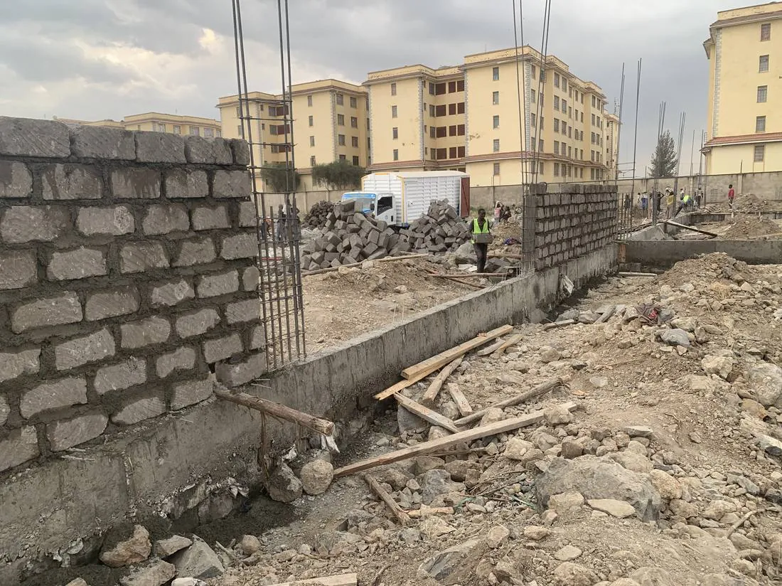 Godowns, Syokimau: Walling Works